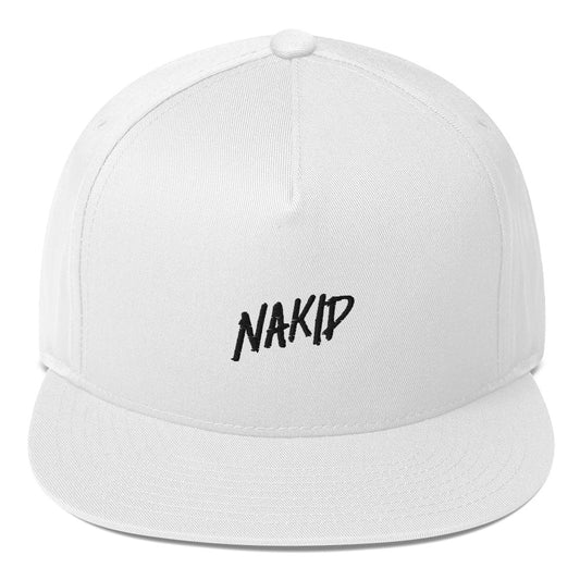 “NAKID" Logo Flat Bill Hat