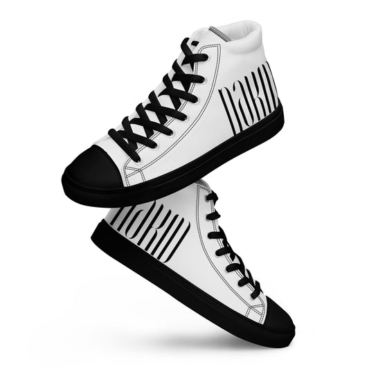 ‘NAKID’ Brand Logo – Men’s High Top Canvas Shoes